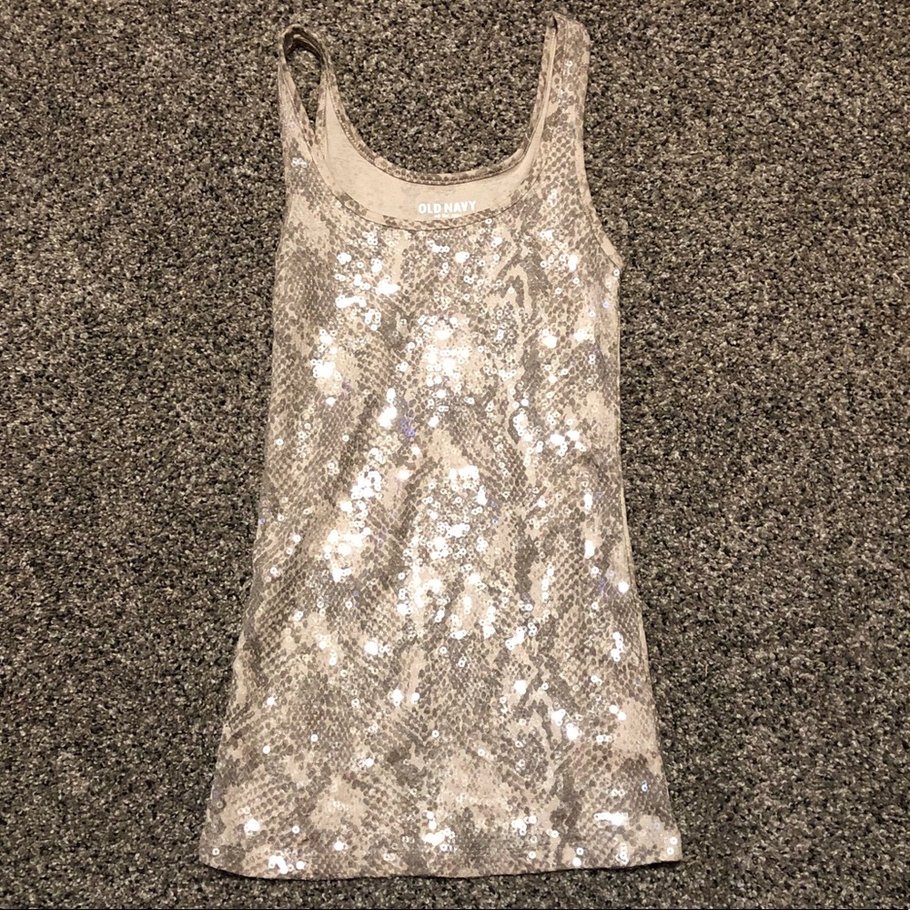 Old Navy sequin tank top